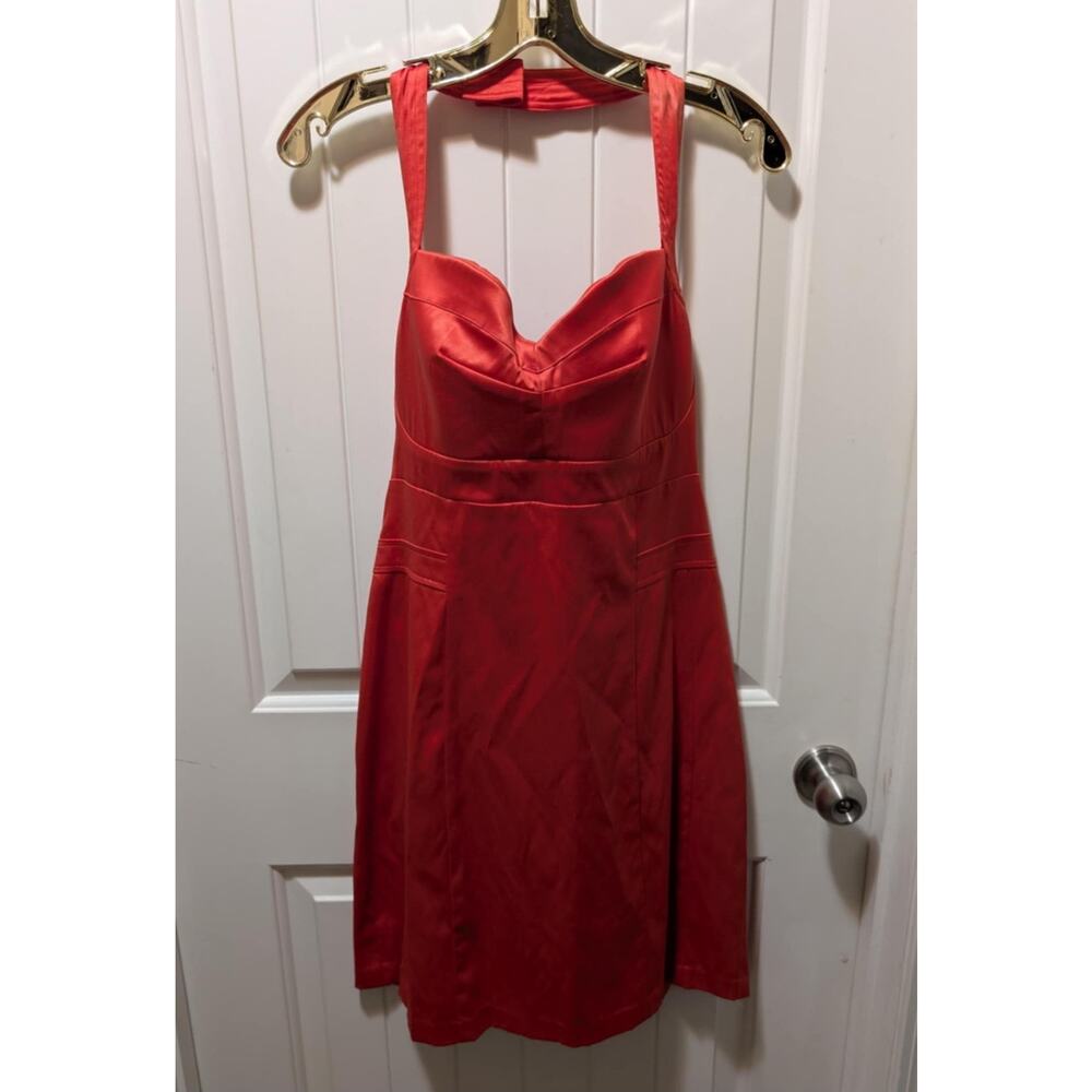 J.F.W Coral Silk Cocktail Party Dress Sleeveless Semi-Formal Women's 13